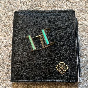 Kendra Scott Gavin Cuff bracelet antique brass + dichroic glass